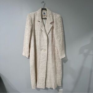 Vintage MJ Seattle Double Breasted Boucle' Maxi Coat L to XL